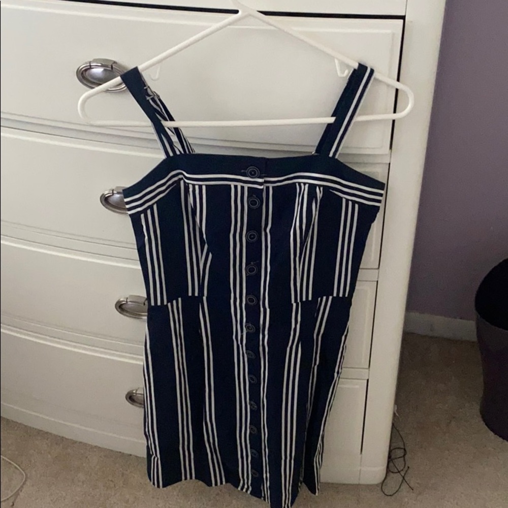 Tillys Blue button down stripped dress